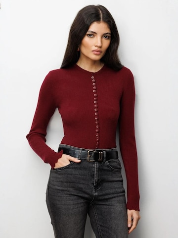 MixRay Strickjacke in Rot: Vorderseite