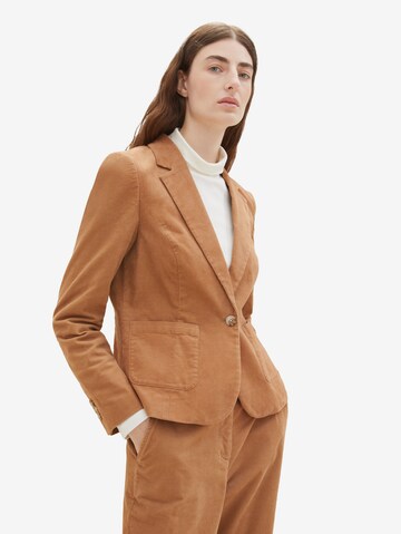 TOM TAILOR Blazer in Brown