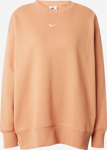 Nike Sportswear Sweatshirt 'Phoenix' in Brown: front