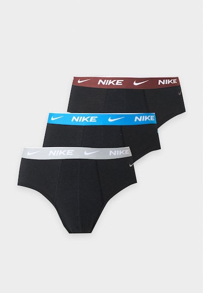 NIKE Underwear Slip in XS in azur / kastanienbraun / grau / schwarz, Produktansicht