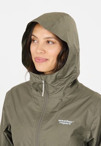 Weather Report Weatherproof jacket 'Pack'way' in Green