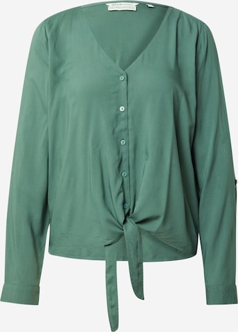 TOM TAILOR DENIM Blouse in Groen: voorkant