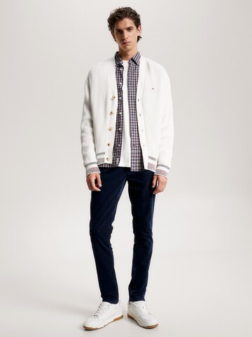 TOMMY HILFIGER Strickjacke in Weiß