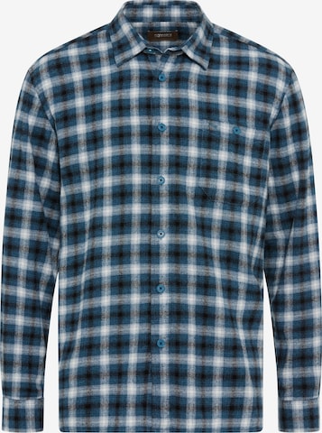 Man's World Business Shirt in Blue: front