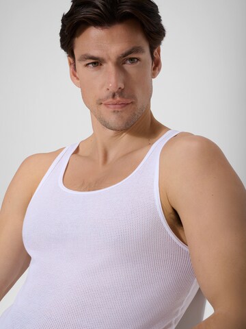 Maillot de corps ' Cotton Airo Athletic ' Ammann en blanc