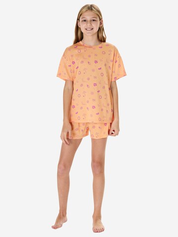 SCHIESSER Pajamas ' Teens Nightwear ' in Orange: front