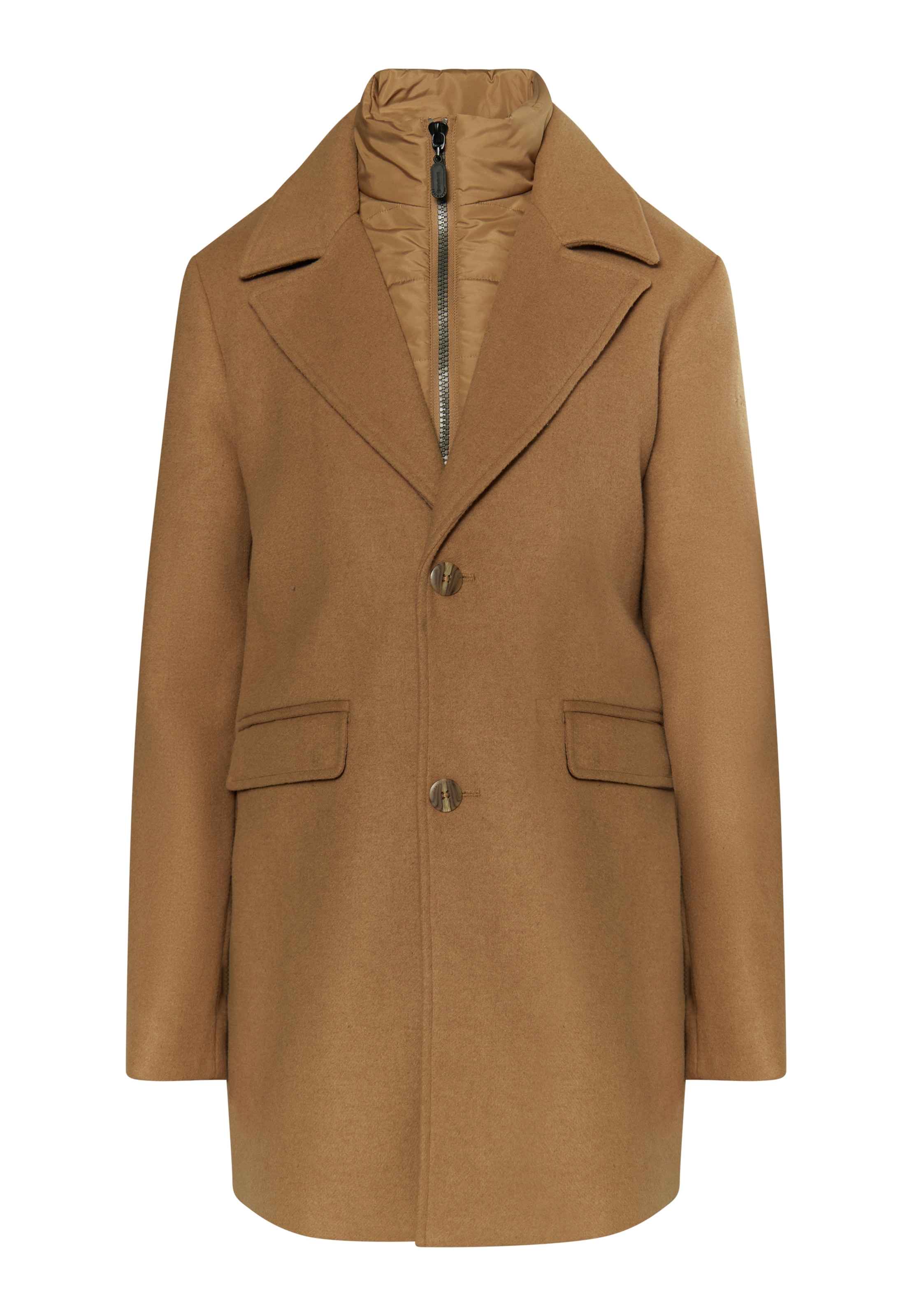 DreiMaster Klassik Ανοιξιάτικο και φθινοπωρινό παλτό σε καφέ: μπροστά
