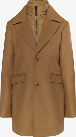 DreiMaster Klassik Between-Seasons Coat in Brown: front