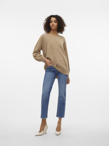VERO MODA Sweater 'Leaf' in Beige