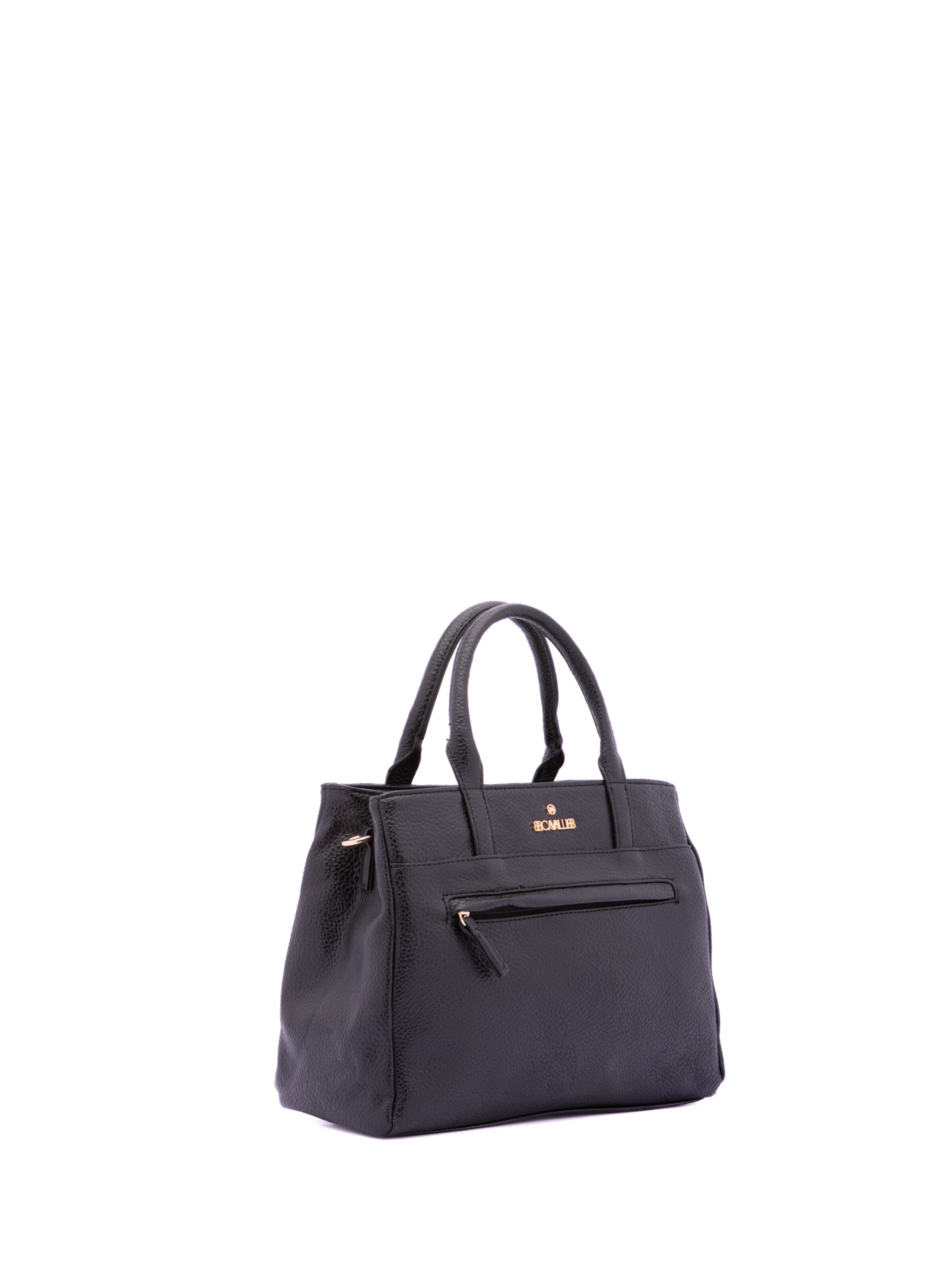 Borsa a mano 'Borsa a Mano Donna B Cavalli Ecopelle Zip - 30x22x10 cm' di B. Cavalli in nero