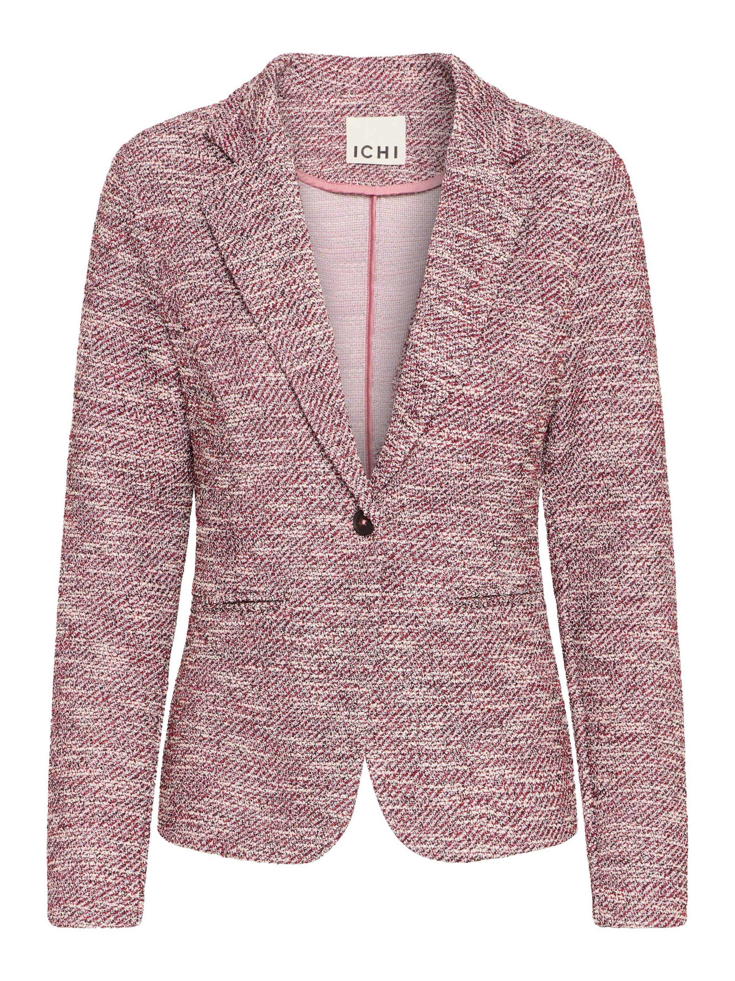 ICHI Blazer 'Kate Checlé' in Lila: Vorderseite