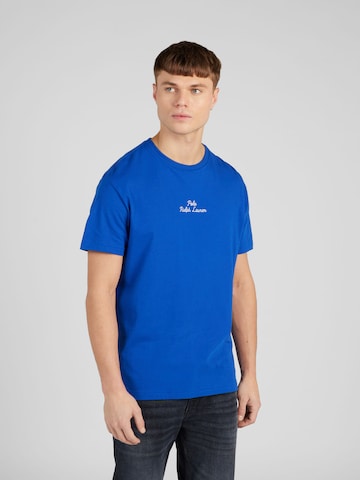 Tricou de la Polo Ralph Lauren pe albastru: față