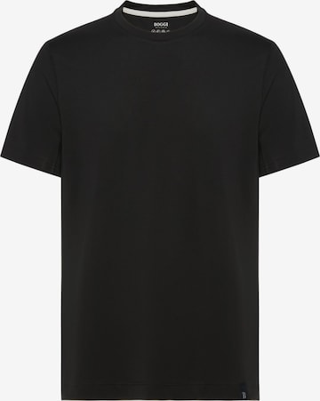 T-Shirt fonctionnel Boggi Milano en noir : devant