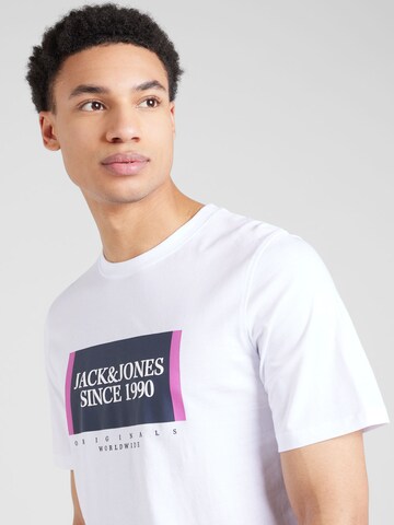 T-Shirt 'LAFAYETTE' JACK & JONES en blanc