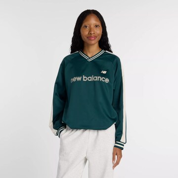 Sweat-shirt new balance en vert : devant