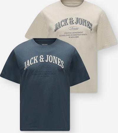 JACK & JONES Paita 'JJEDENVER' koossa XS värissä beige / tummanharmaa / valkoinen, Tuotenäkymä
