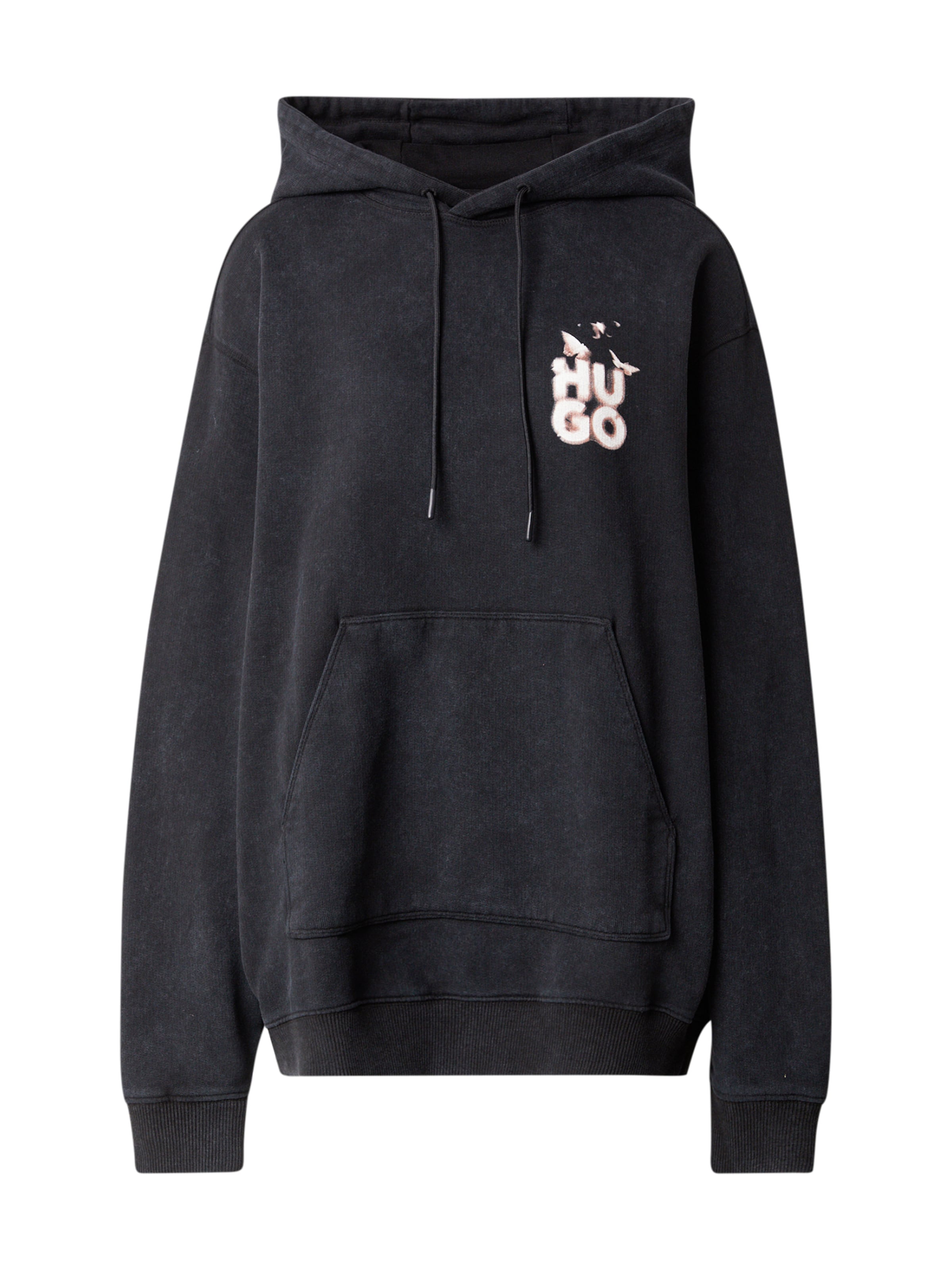 HUGO - Sudadera 'Dejandra' en negro: frente