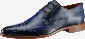 MELVIN & HAMILTON Lace-Up Shoes in Blue: front