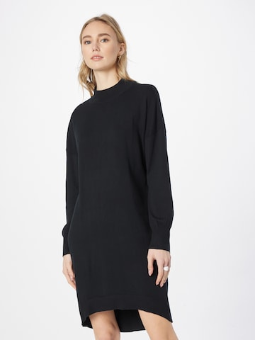 ESPRIT - Vestido de malha em preto: frente