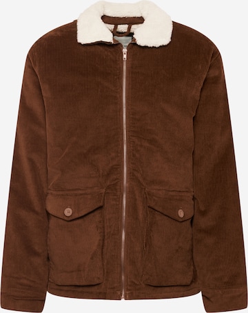 !Solid Between-Season Jacket 'Vane' in Brown: front