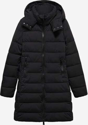 Manteau d’hiver 'Bego' MANGO en noir : devant