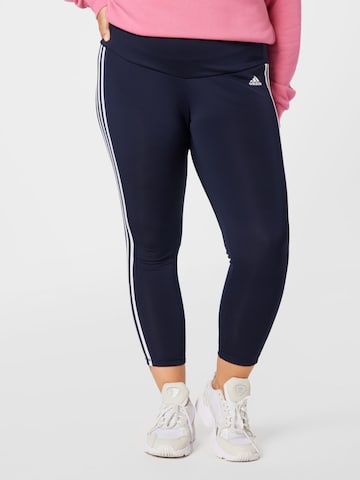 ADIDAS SPORTSWEAR Skinny Sportbroek in Zwart: voorkant