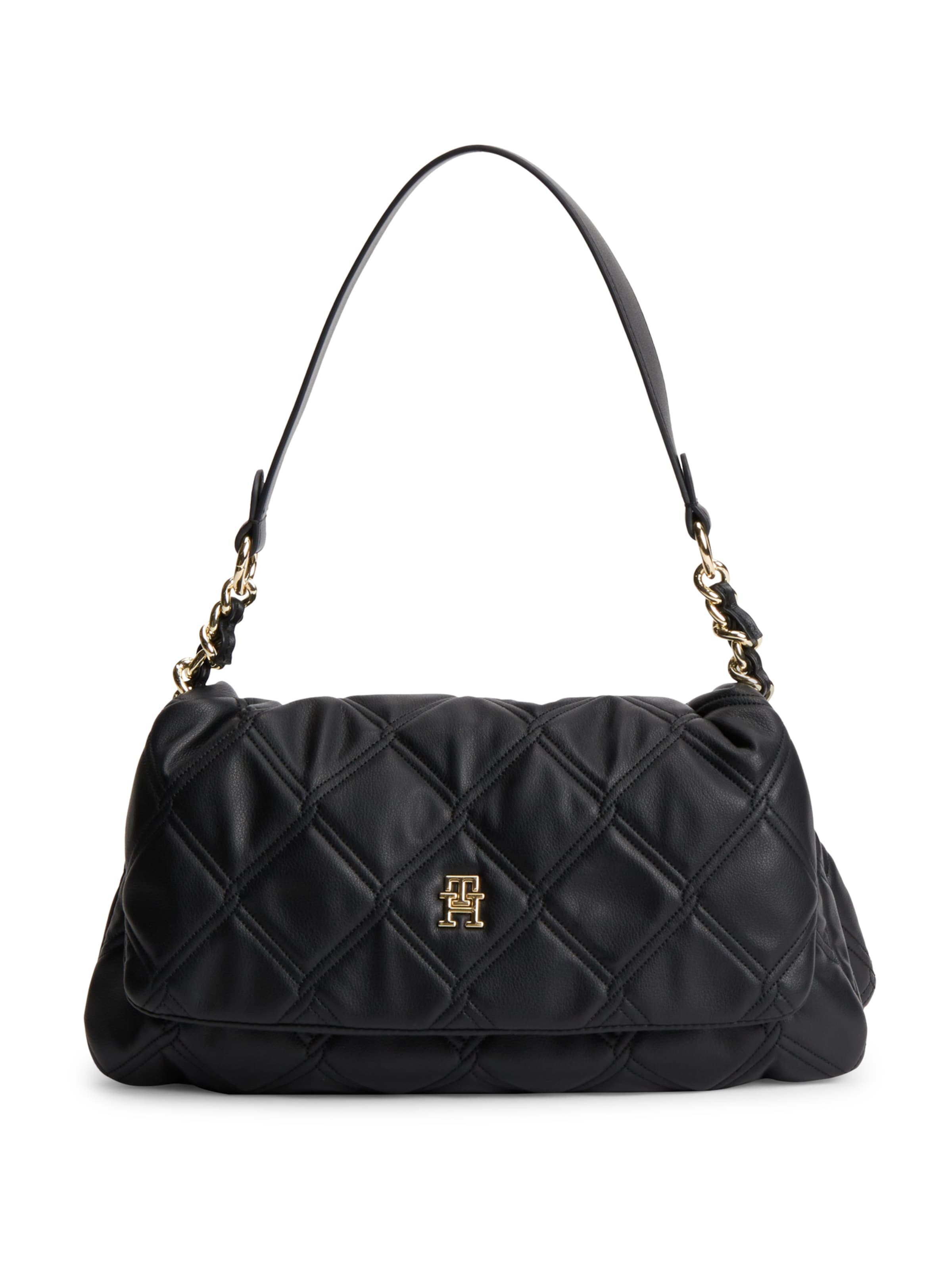 TOMMY HILFIGER Schoudertas in Zwart: voorkant