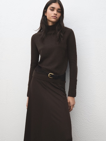 MANGO Sweater 'SIMONE' in Brown: front