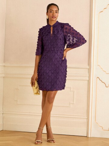 Robe love & roses en violet