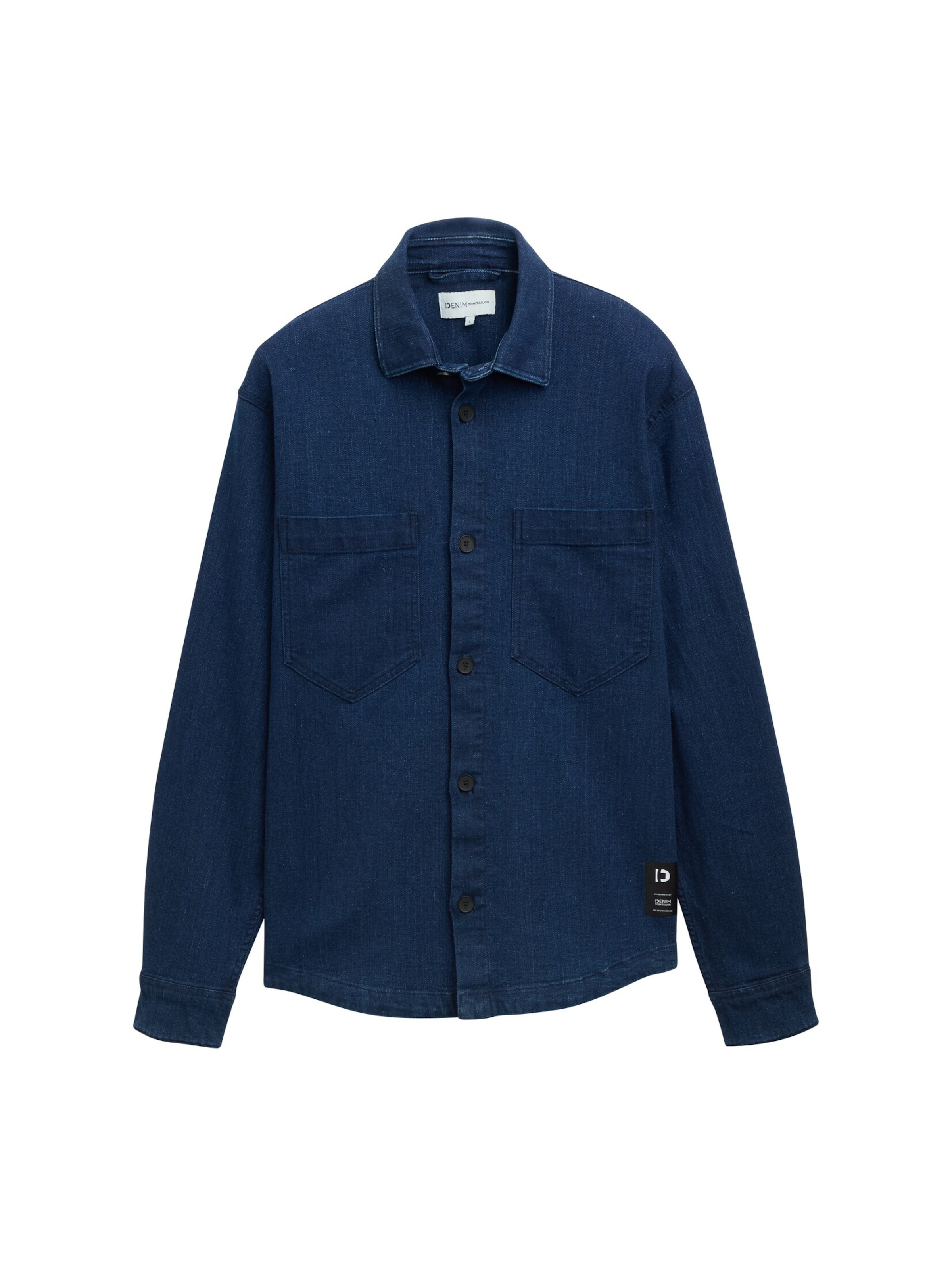 TOM TAILOR DENIM Regular fit Button Up Shirt in Blue: front