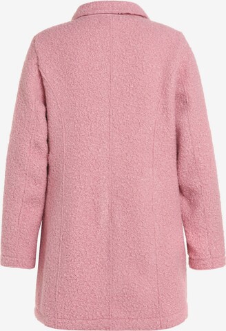 Ulla Popken Between-Seasons Coat in Pink