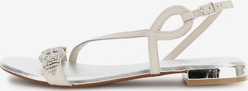 Sandalo con cinturino di CAFè NOIR in bianco: frontale