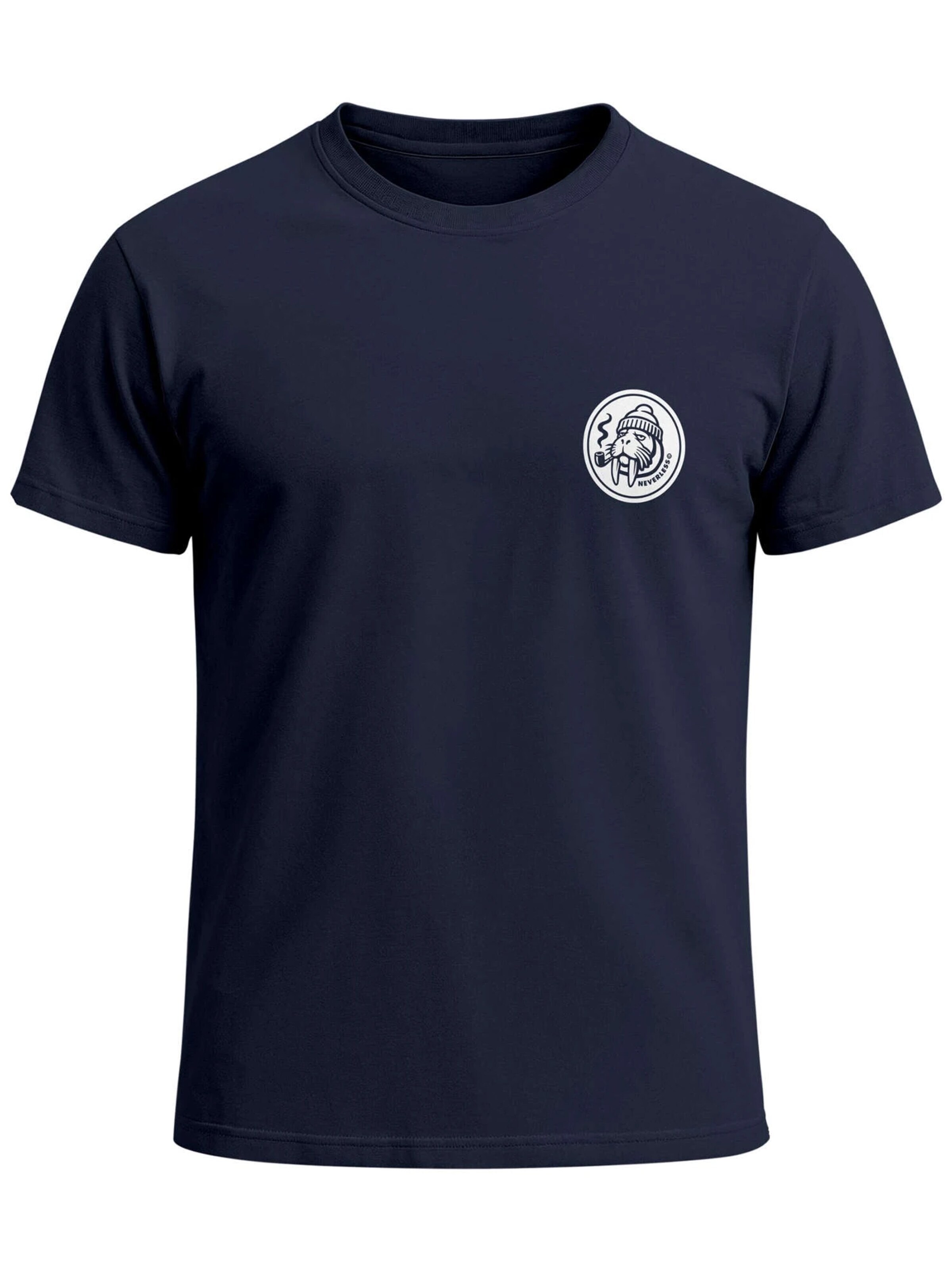 Neverless Shirt 'Walross' in Blue: front
