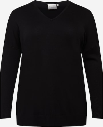 KAFFE CURVE Sweater 'Machi' in Black: front