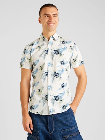 JACK & JONES - Ajuste estrecho Camisa 'CHILL' en blanco: frente