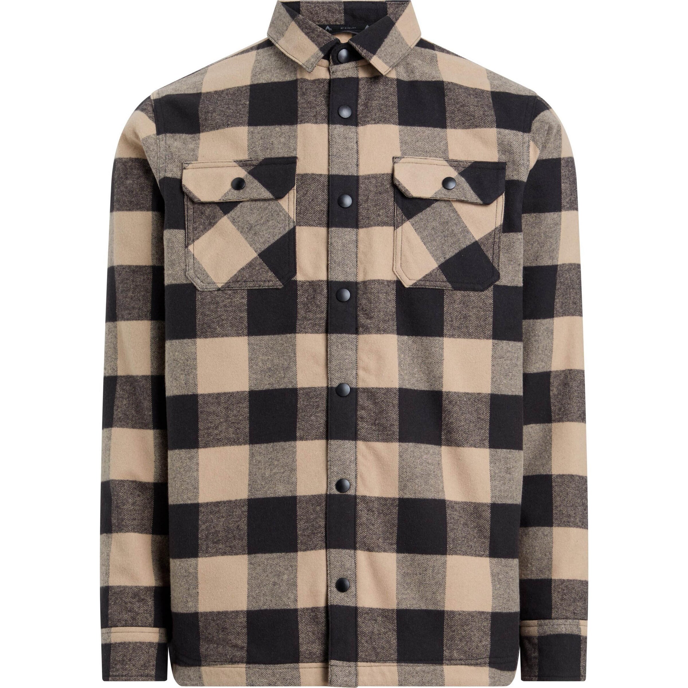 MCKINLEY Regular fit Athletic Button Up Shirt 'Elisa' in Beige: front