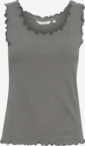 Cream - Top 'Ribba' en gris: frente