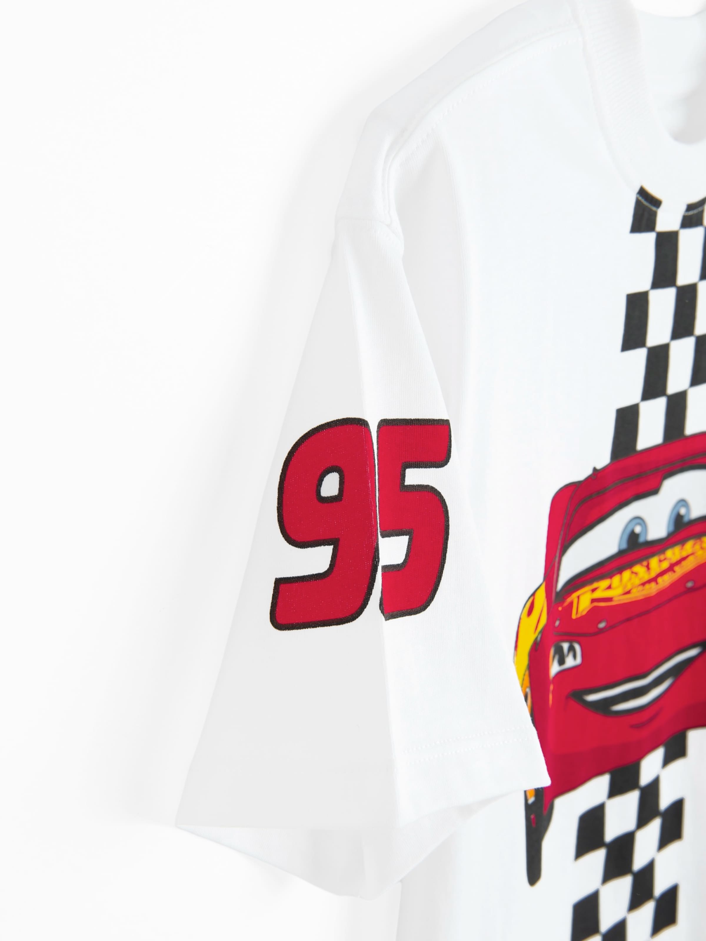 Cool Club Tričko 'CARS' – bílá