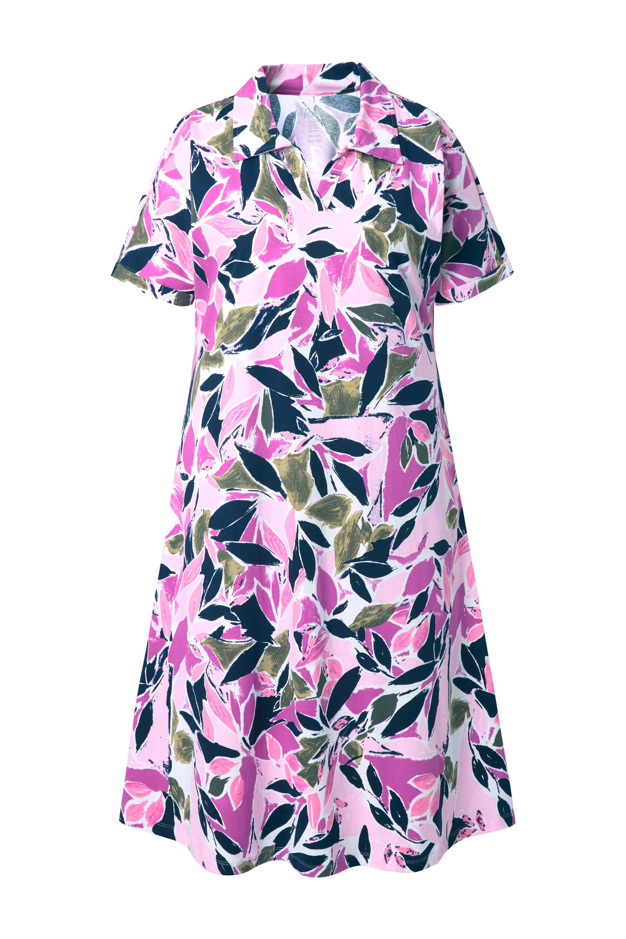 Ulla Popken Dress in Olive / Pink / Rose / Black, Item view