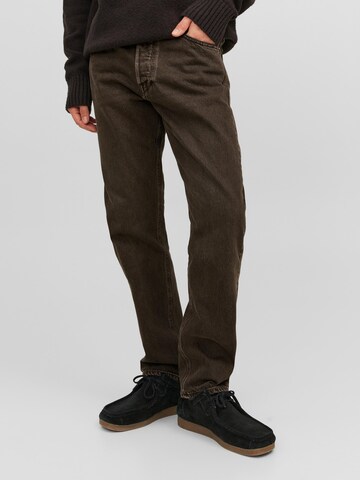 JACK & JONES Loosefit Jeans 'JJIChris JJCooper' i brun: forside