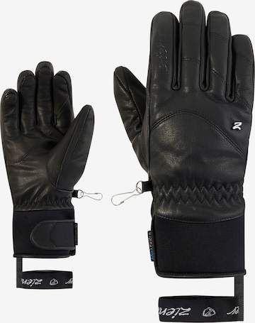 ZIENER Sporthandschuhe 'KJENT-Z AS® PR' in Schwarz: Vorderseite