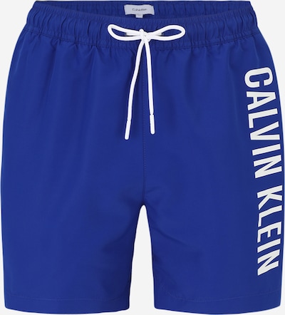 Calvin Klein Swimwear Shorts de bain 'Intense Power' en gentiane / blanc, Vue avec produit