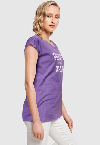 T-shirt 'Spring - Bloom And Grow' Merchcode en violet