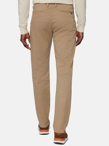 Boggi Milano Slimfit Broek 'Gabardine' in Beige