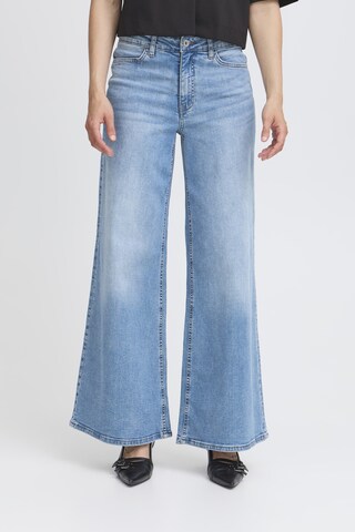 ICHI Loosefit Jeans 'IHTWIGGY' in Blauw: voorkant