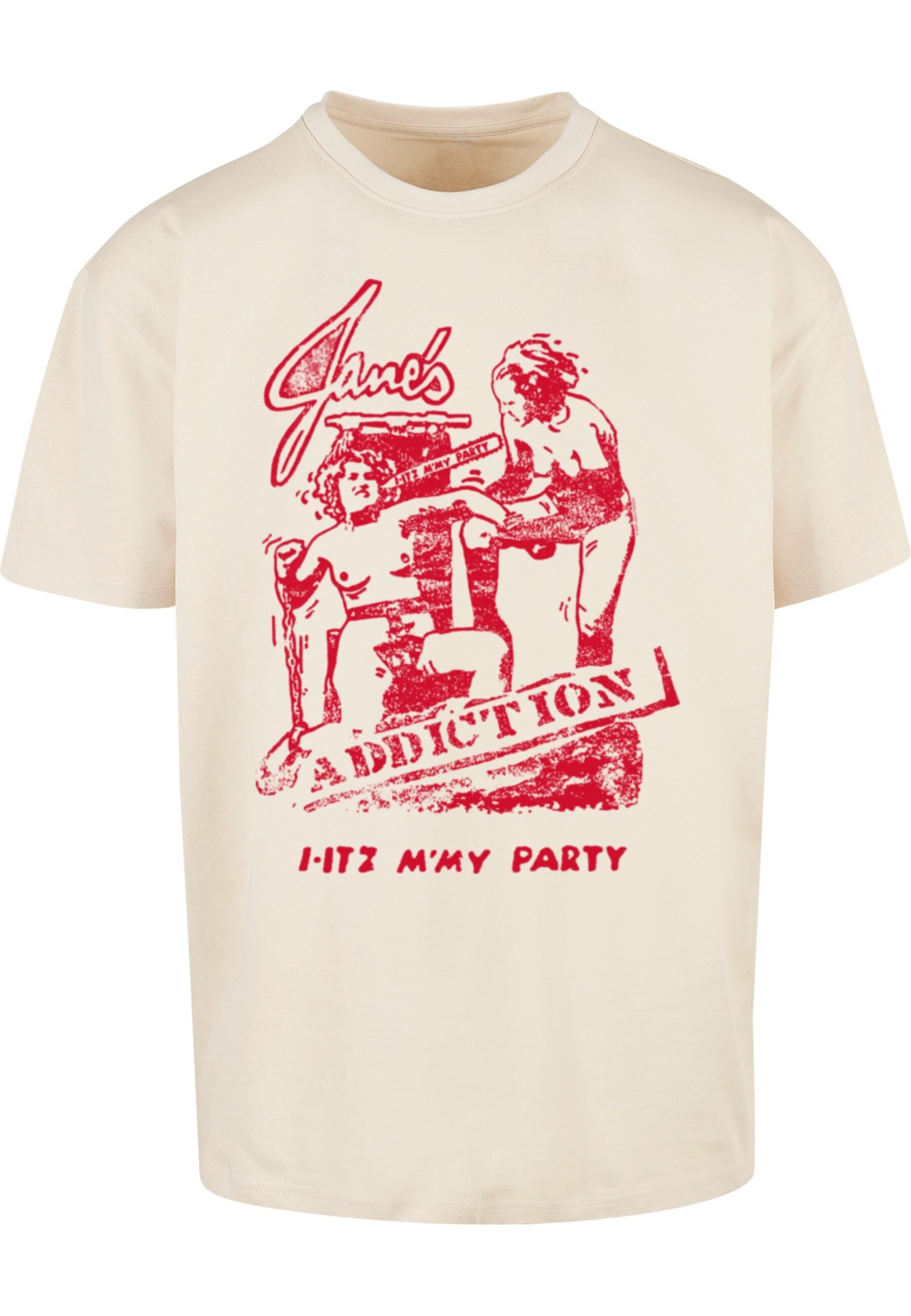 T-Shirt 'Janes Addiction - Its My Party' Merchcode en beige : devant