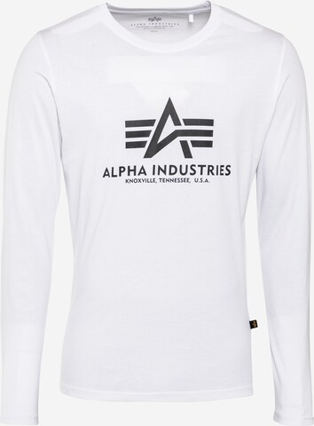 ALPHA INDUSTRIES T-shirt i vit: framsida