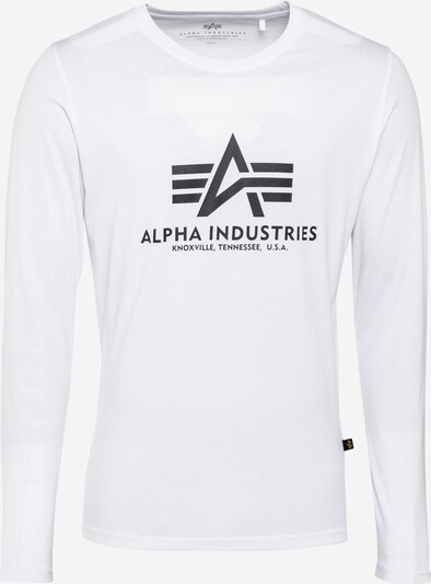 ALPHA INDUSTRIES Bluser & t-shirts i sort / offwhite, Produktvisning