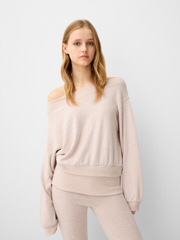 Pull-over Bershka en rose : devant