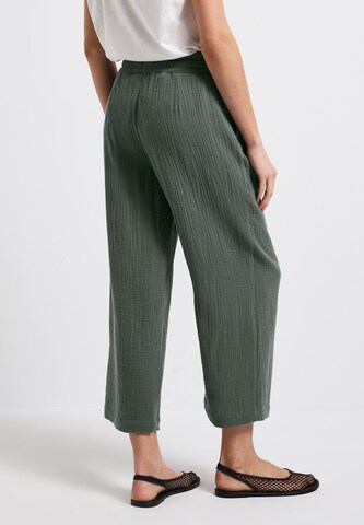 STREET ONE Wide Leg Hose in Grün